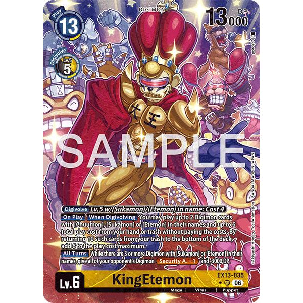 DCG [EX13-035 SR] KingEtemon (Alternate Art)
