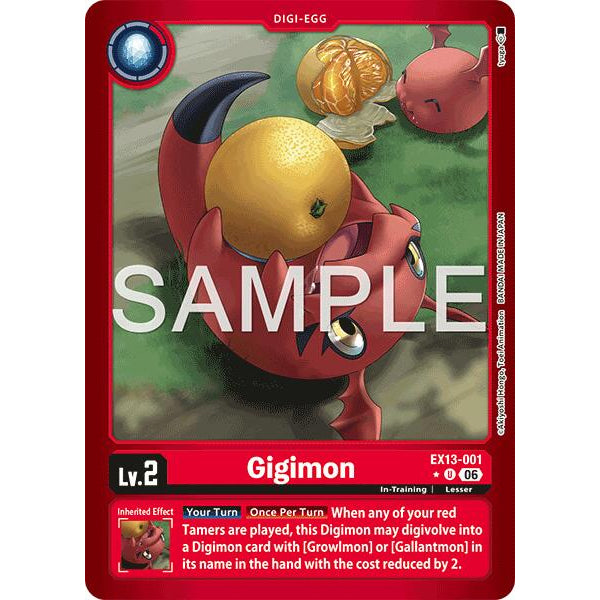 DCG [EX13-001 U] Gigimon (Limited Foil)