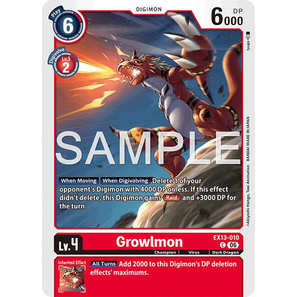DCG [EX13-010 C] Growlmon