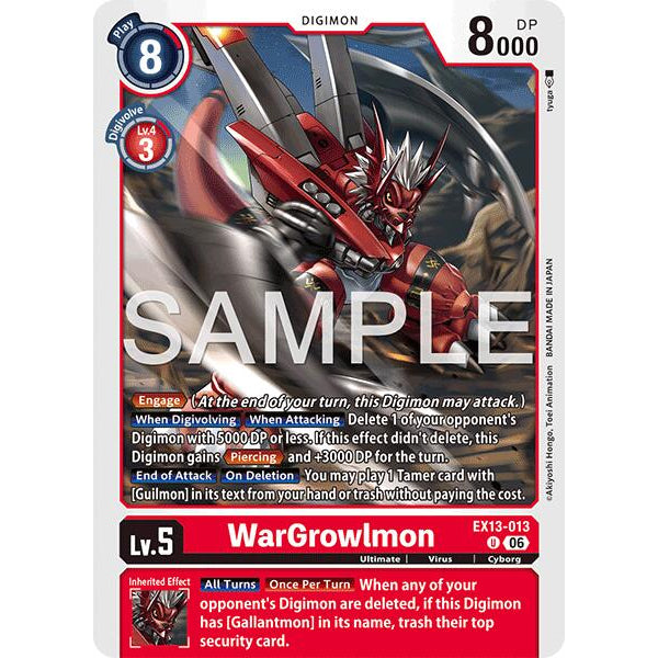 DCG [EX13-013 U] WarGrowlmon