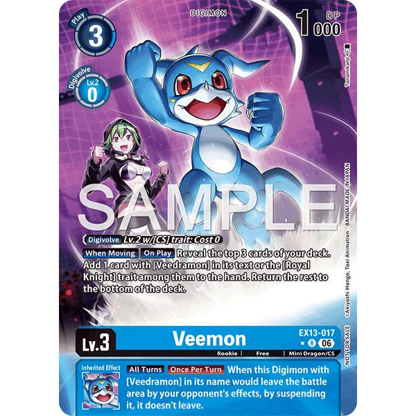 DCG [EX13-017 R] Veemon (Extended Art)