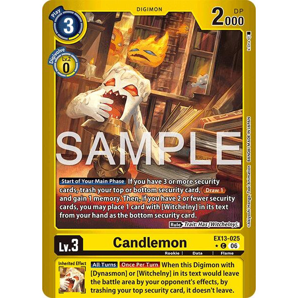 DCG [EX13-025 C] Candlemon (Limited Foil)