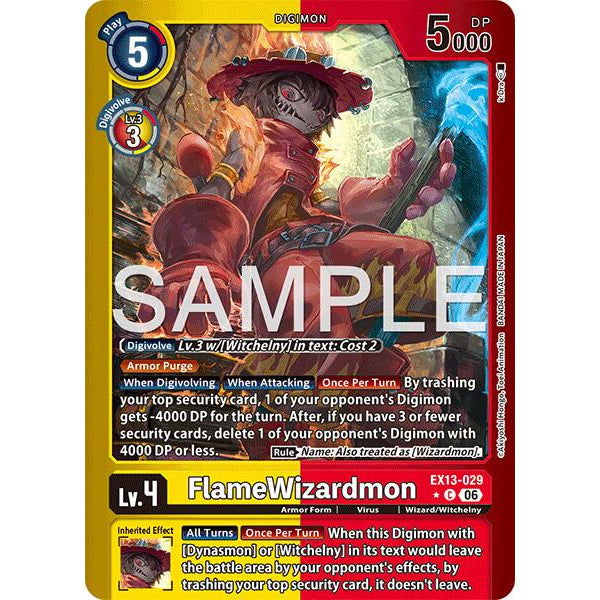 DCG [EX13-029 C] FlameWizardmon (Limited Foil)