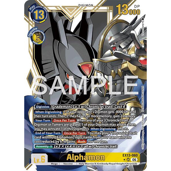 DCG [EX13-060 UR] Alphamon (Alternate Art)