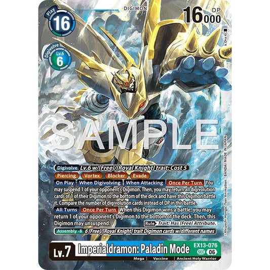 DCG [EX13-076 SEC] Imperialdramon: Paladin Mode