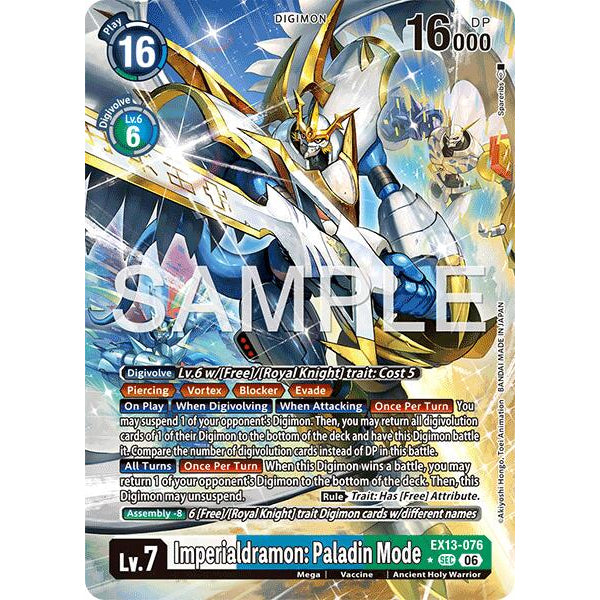 DCG [EX13-076 SEC] Imperialdramon: Paladin Mode (Alternate Art)