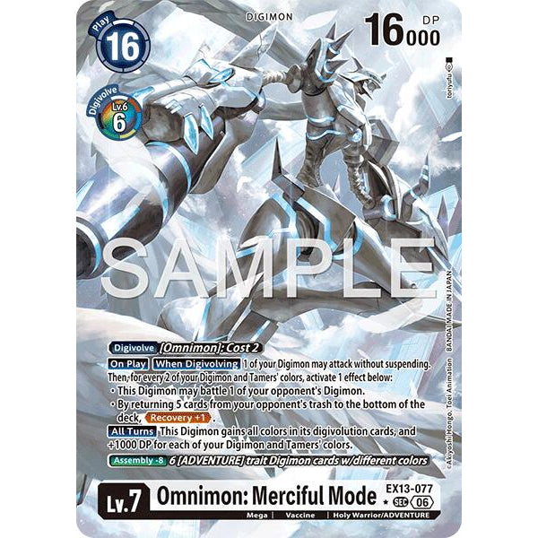DCG [EX13-077 SEC] Omnimon: Merciful Mode (Alternate Art)
