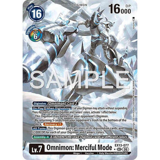DCG [EX13-077 SEC] Omnimon: Merciful Mode (Alternate Art)