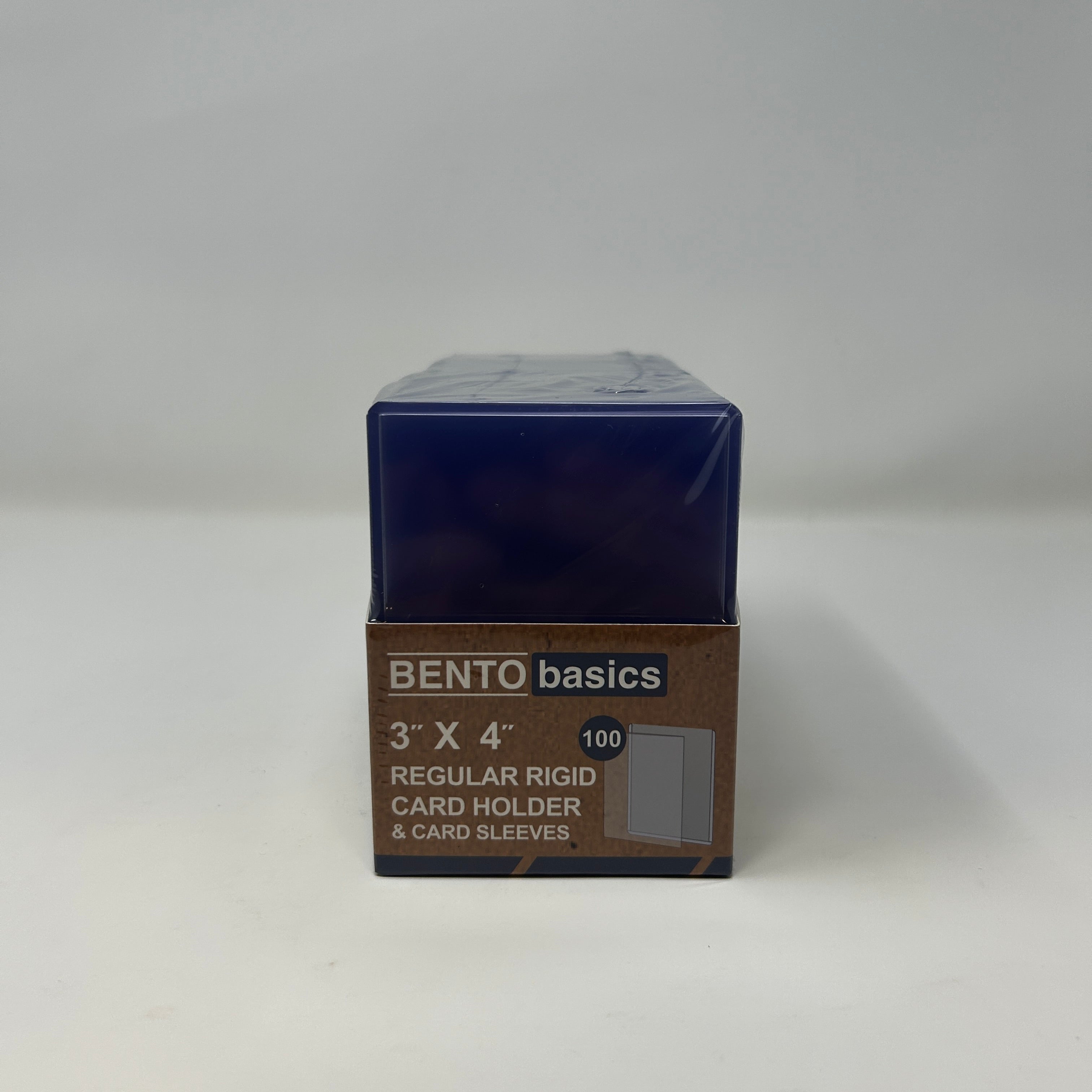 Bento Basics - 3" x 4" Clear Regular Toploaders and Soft Sleeves Bundle (100ct) for Standard Size Cards