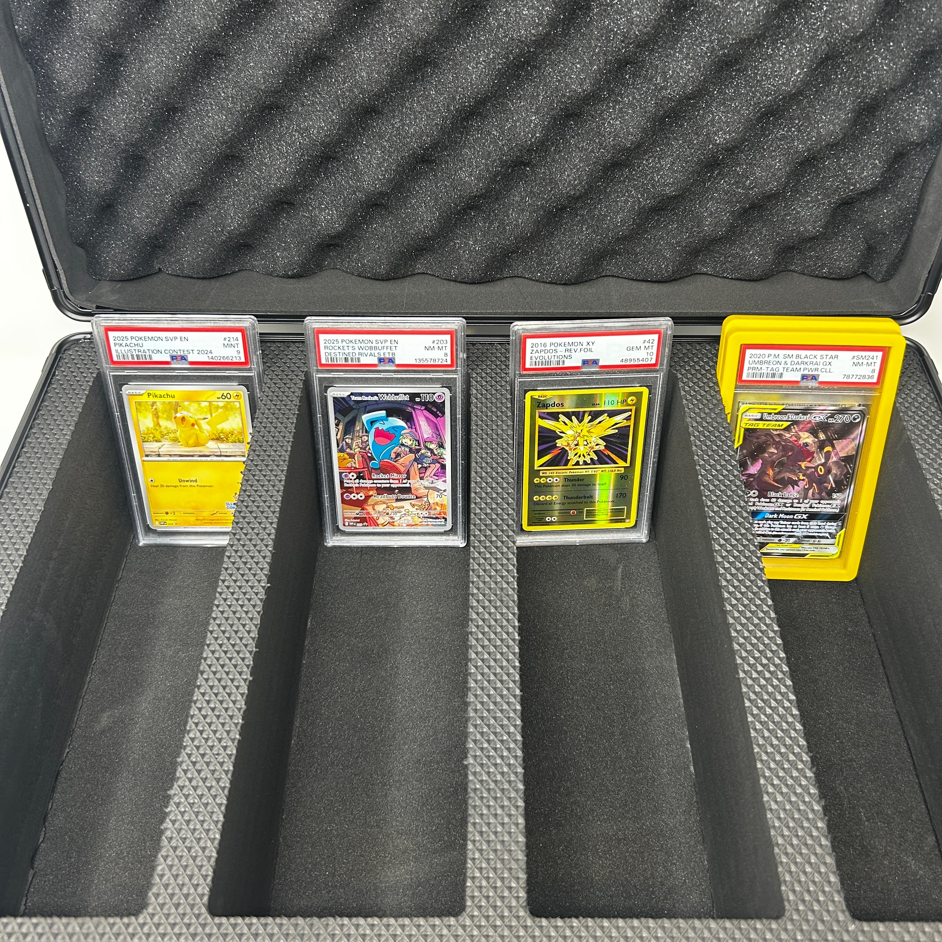 Bento Basics - Graded Latch Aluminum Case (4 Rows Red)
