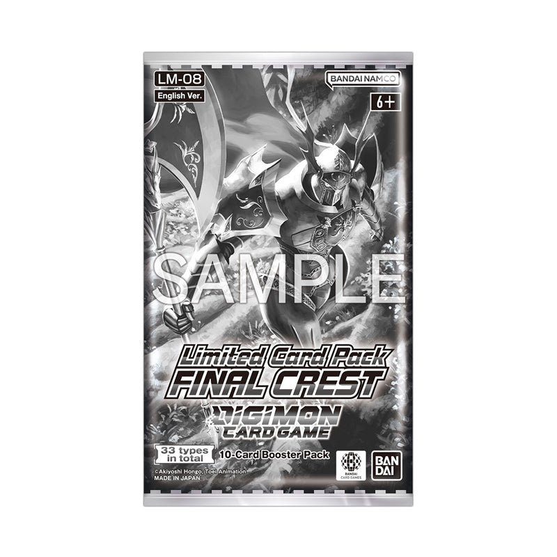 Digimon Card Game: LM08 Final Crest Limited Card Pack Booster Display