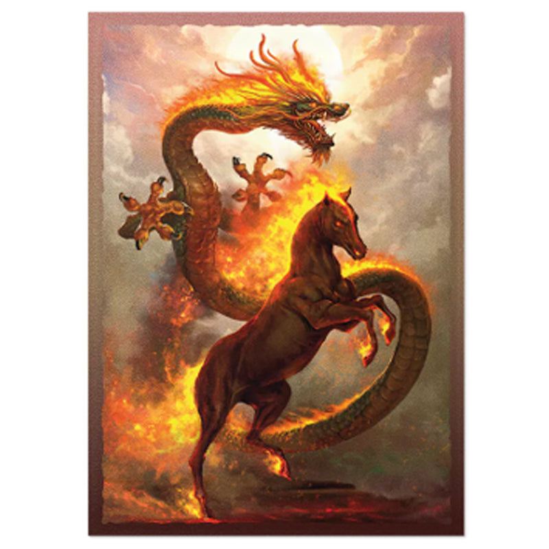 Dragon Shield Standard Sleeves - Dual Matte - Fire Horse (100 CT)