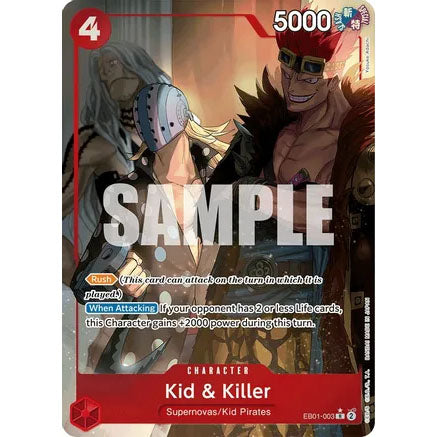 OPCG [EB01-003 R] Kid & Killer (Alternate Art)