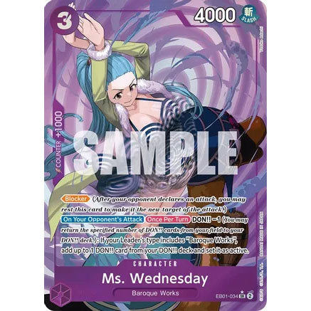 OPCG [EB01-034 SR] Ms. Wednesday (Alternate Art)