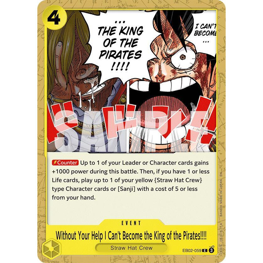 OPCG [EB02-059 C] Without Your Help I Can't Become the King of the Pirates!!!!
