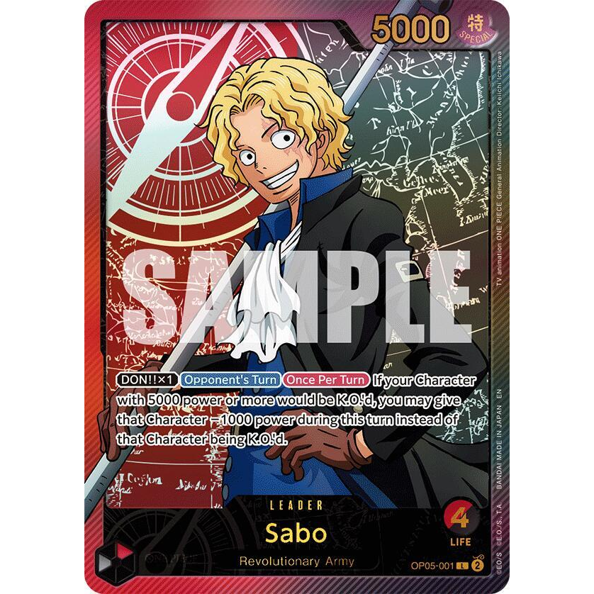 OPCG [EB02-OP05-001 L] Sabo (SPR)