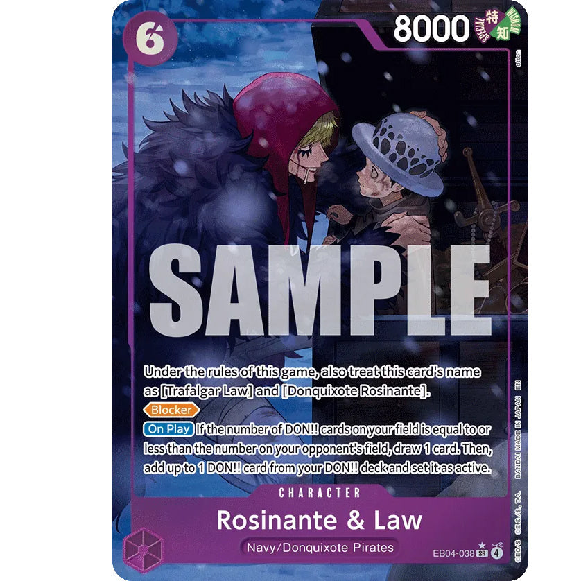 OPCG [EB04-038 SR] Rosinante & Law (Alternate Art)