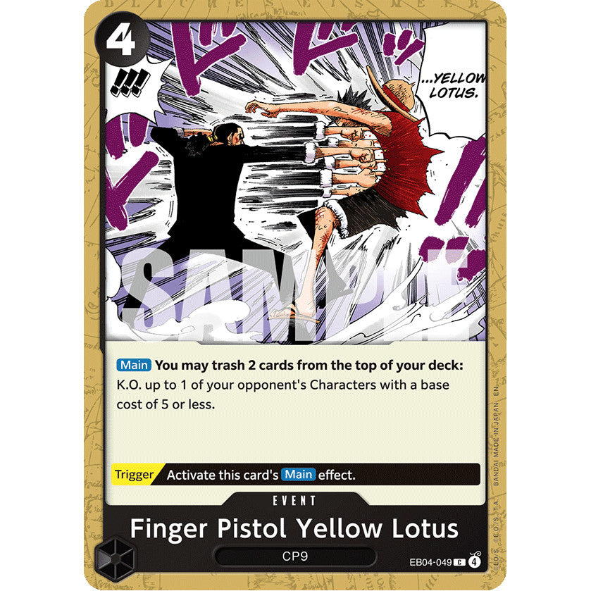 OPCG [EB04-049 C] Finger Pistol Yellow Lotus