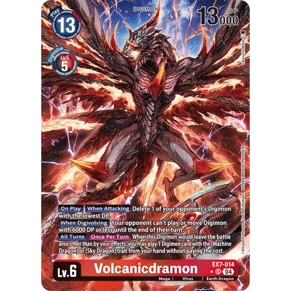 DCG [EX7-014 SR] Volcanicdramon (Alternate Art)