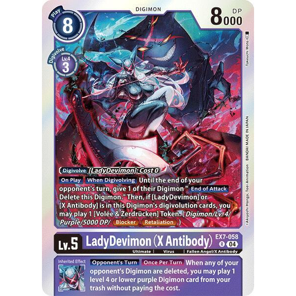 DCG [EX7-058 R] LadyDevimon (X Antibody)