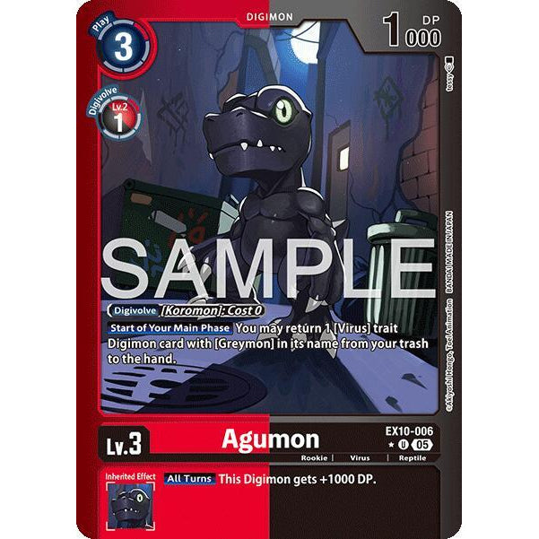 DCG [EX10-006 U] Agumon (Limited Foil)