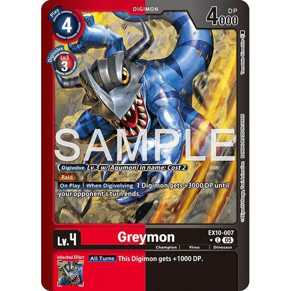 DCG [EX10-007 C] Greymon (Limited Foil)