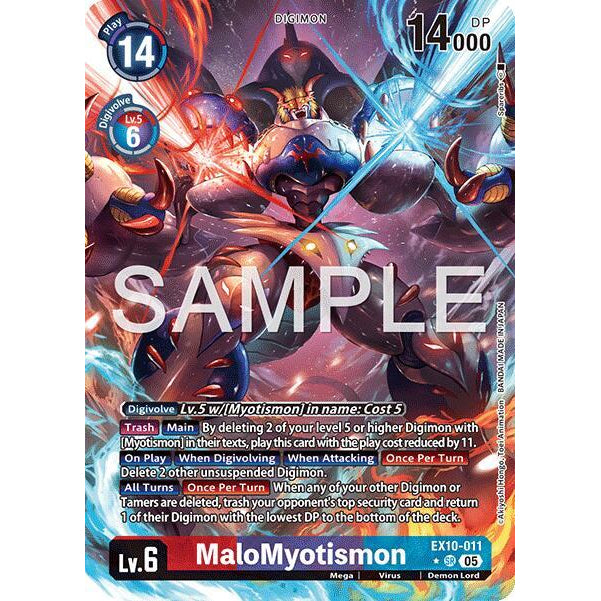 DCG [EX10-011 SR] MaloMyotismon (Alternate Art)