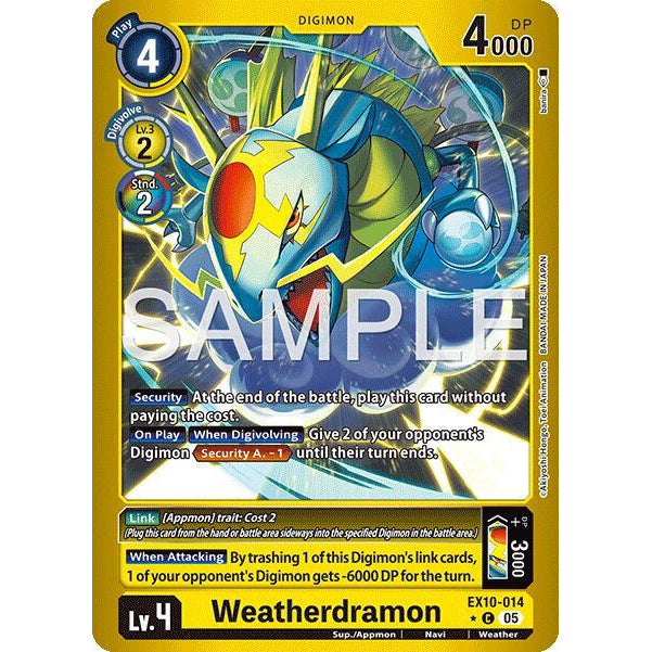 DCG [EX10-014 C] Weatherdramon (Limited Foil)
