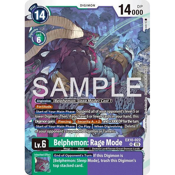DCG [EX10-022 SR] Belphemon: Rage Mode