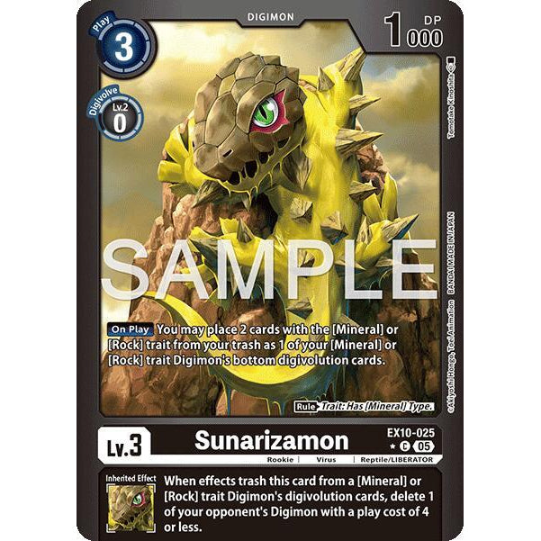 DCG [EX10-025 C] Sunarizamon (Limited Foil)