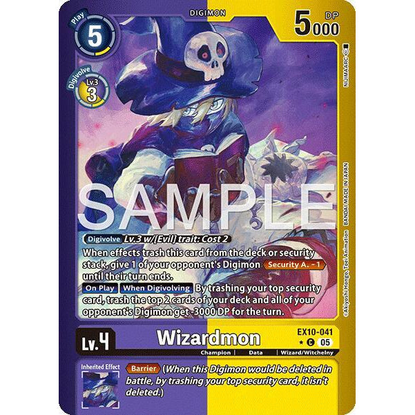 DCG [EX10-041 C] Wizardmon (Limited Foil)