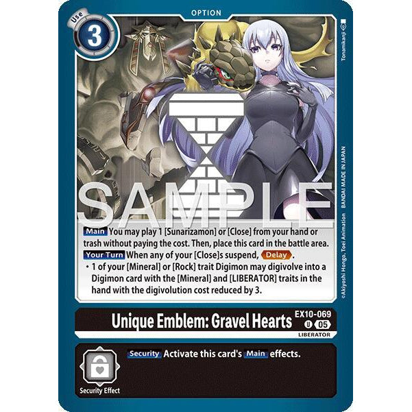 DCG [EX10-069 U] Unique Emblem: Gravel Hearts