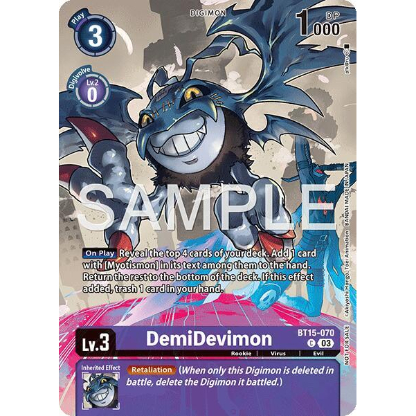 DCG [EX10-BT15-070 C] DemiDevimon (Sinister Order Legend Pack)