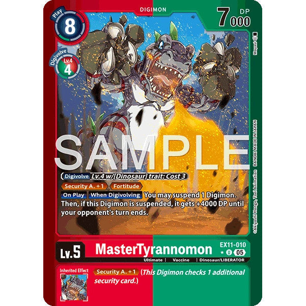 DCG [EX11-010 U] MasterTyrannomon (Limited Foil)