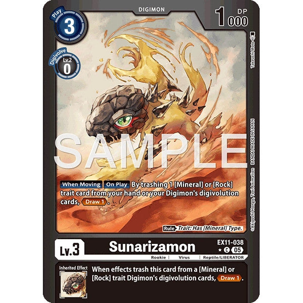 DCG [EX11-038 C] Sunarizamon (Limited Foil)