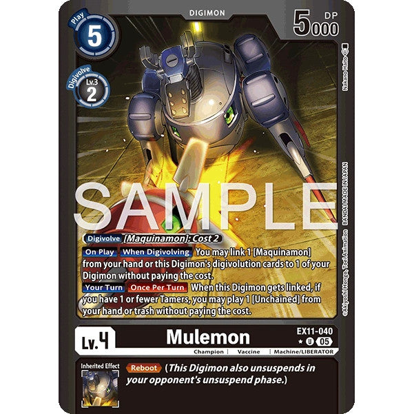 DCG [EX11-040 U] Mulemon (Limited Foil)