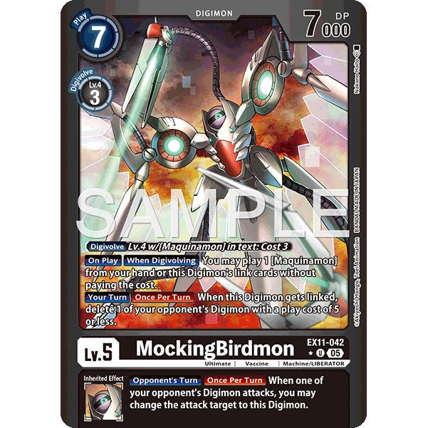 DCG [EX11-042 U] MockingBirdmon (Limited Foil)
