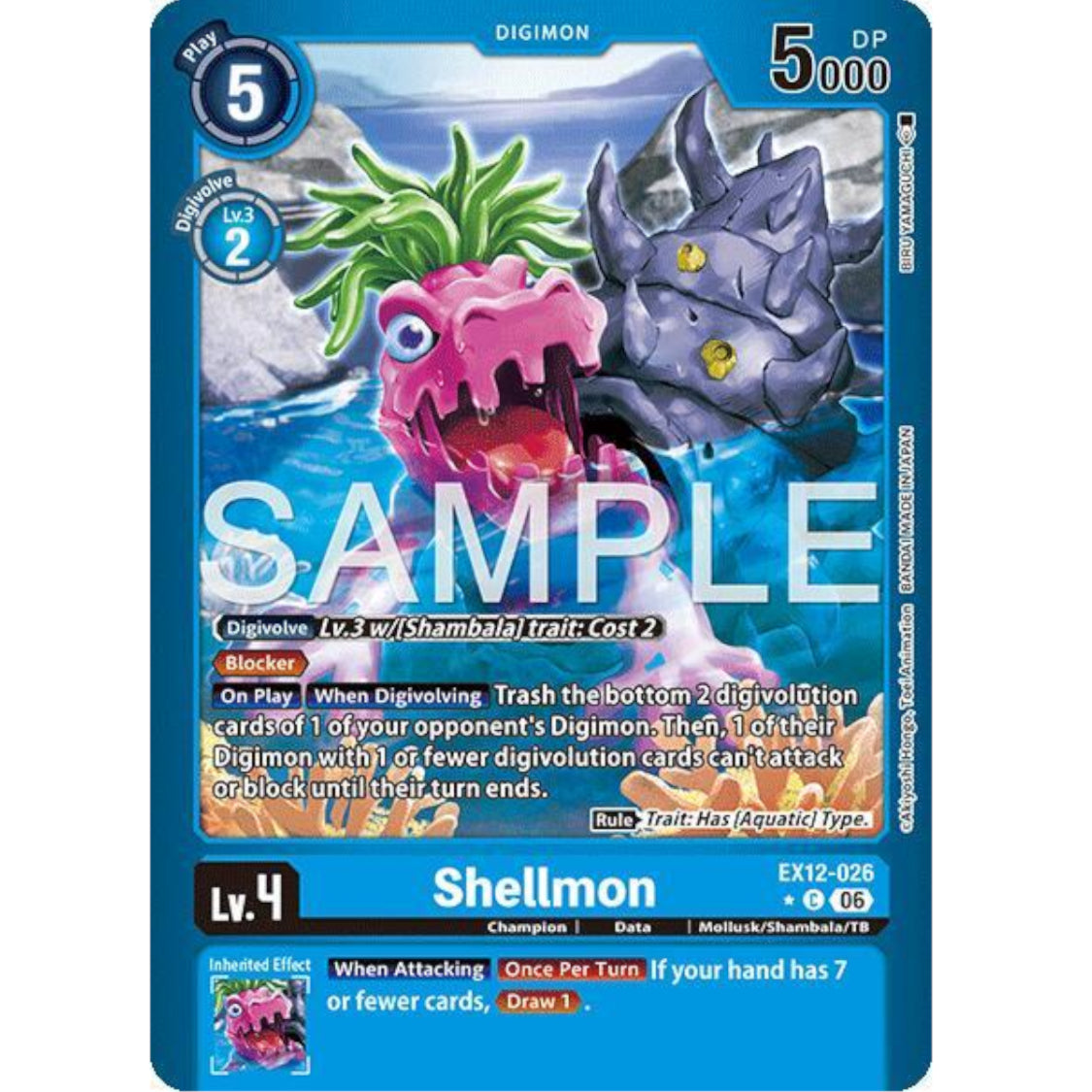 DCG [EX12-026 C] Shellmon (Limited Foil)