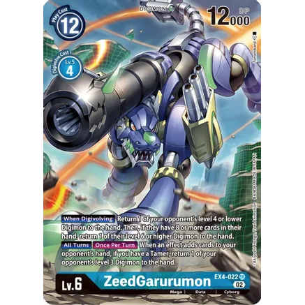 DCG [EX4-022 SR] ZeedGarurumon (Alternate Art)