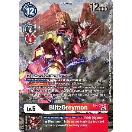 DCG [EX4-051 SR] BlitzGreymon (Alternate Art)