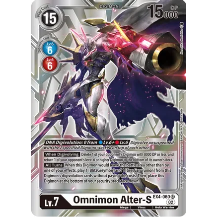 DCG [EX4-060 SR] Omnimon Alter-S (Alternate Art)