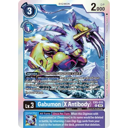 DCG [EX5-015 R] Gabumon (X Antibody)