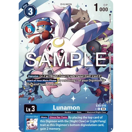 DCG [EX5-016 U] Lunamon (Alternate Art)