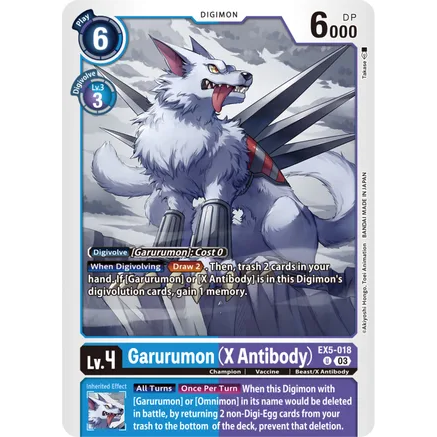 DCG [EX5-018 U] Garurumon (X Antibody)