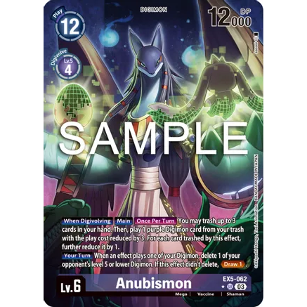 DCG [EX5-062 SR] Anubismon (Alternate Art)