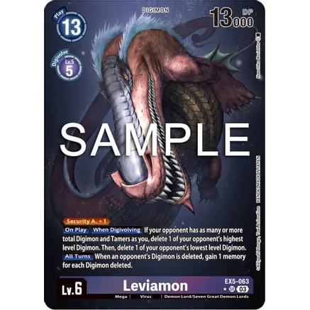 DCG [EX5-063 SR] Leviamon (Alternate Art)