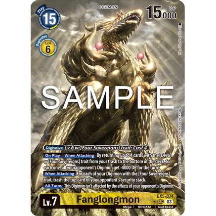 DCG [EX5-074 SEC] Fanglongmon (Alternate Art)
