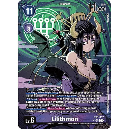 DCG [EX6-057 SR] Lilithmon (Alternate Art)