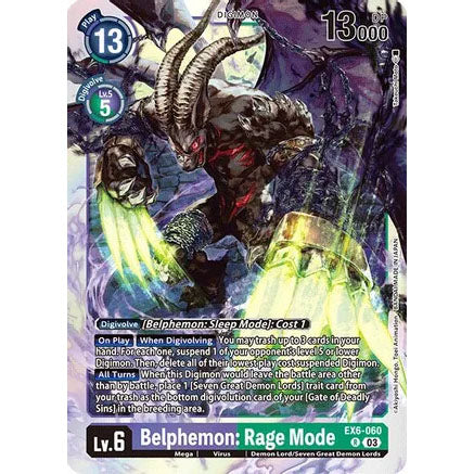 DCG [EX6-060 R] Belphemon: Rage Mode