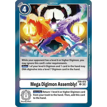 DCG [EX6-072 R] Mega Digimon Assembly!